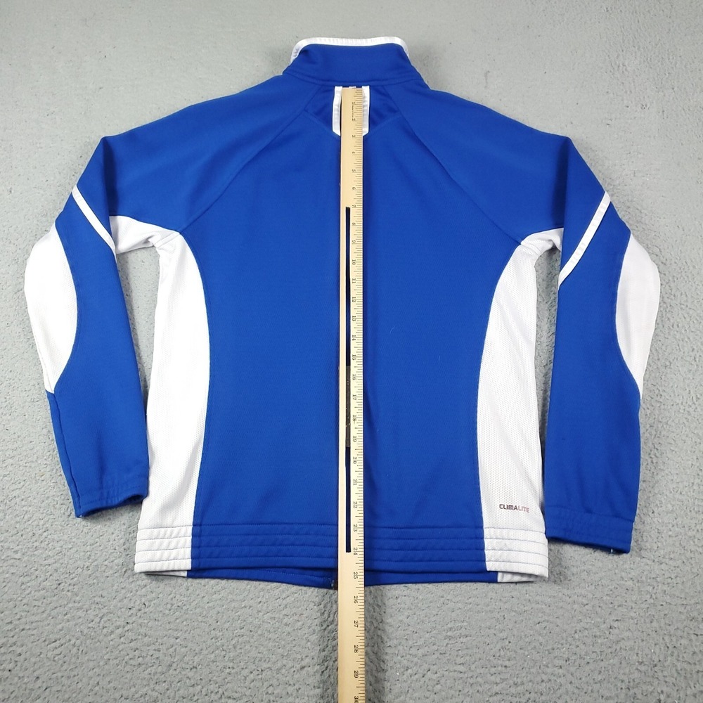 Adidas Jacket Mens Small Blue Full Zip Up Casual Track Sweater Sweatshirt * - Picture 6 of 9